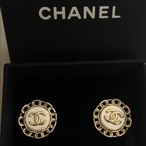 Chanel studded earrings